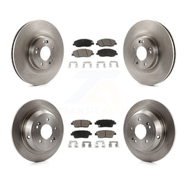 [Front+Rear] 2012 Hyundai Genesis 3.8L Premium OE Brake Rotors & Ceramic Pads Kit For Max Braking