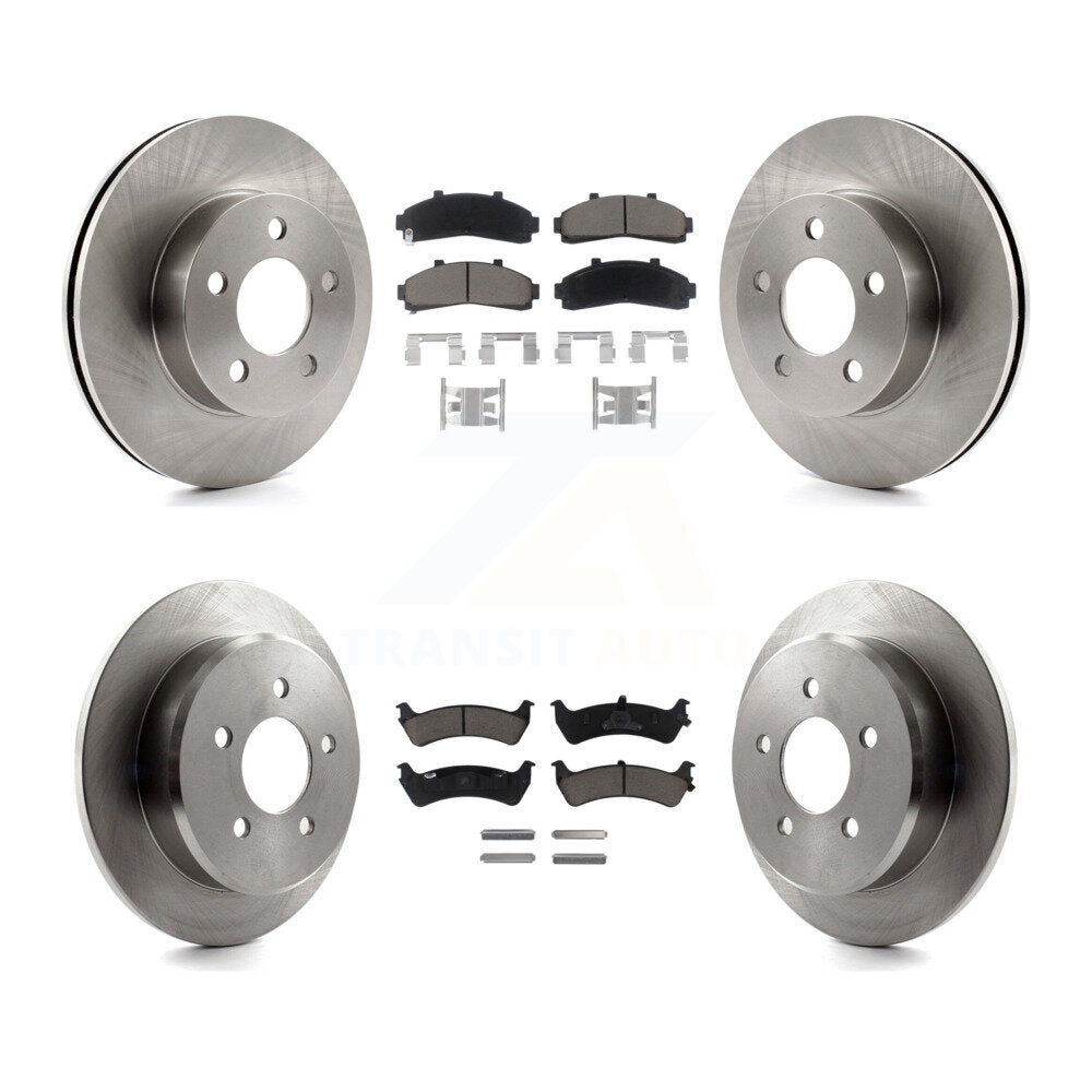 Front Rear Disc Brake Rotor And Ceramic Pad Kit For Ford Ranger Explorer Mercury