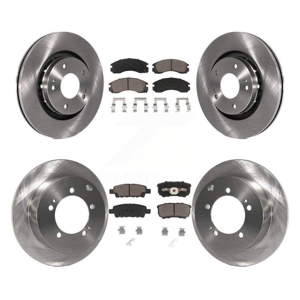 [Front+Rear] 2005-2006 Mitsubishi Outl&er Premium OE Brake Kit & Ceramic Pads For Max Braking