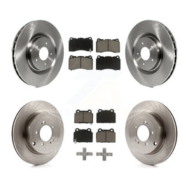 Front Rear Disc Brake Rotors And Ceramic Pads Kit For Mitsubishi Lancer