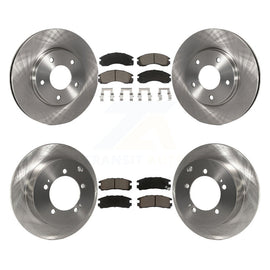 [Front+Rear] 2000 Mitsubishi Eclipse 3.0L Premium OE Brake Rotors & Ceramic Pads Kit For Max Braking