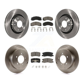Front Rear Brake Rotor & Ceramic Pad Kit For Mitsubishi Lancer Ralliart To 03 09