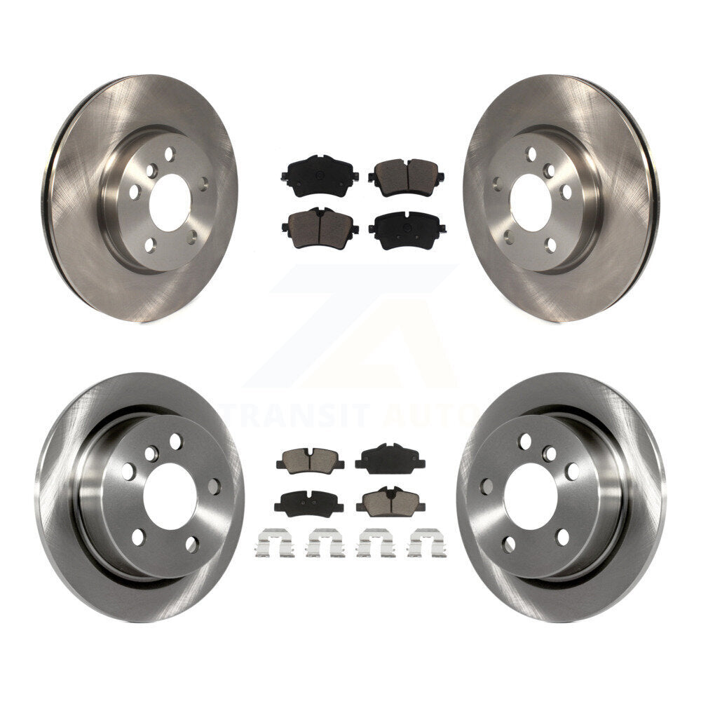 Front Rear Disc Brake Rotors And Ceramic Pads Kit For Mini Cooper