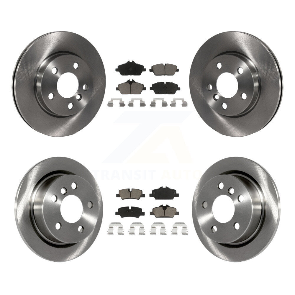 Front Rear Disc Brake Rotors And Ceramic Pads Kit For Mini Cooper