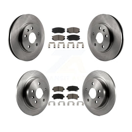 Front Rear Disc Brake Rotors And Ceramic Pads Kit For Chevrolet Malibu Limited