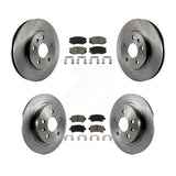 Front Rear Disc Brake Rotors And Ceramic Pads Kit For Chevrolet Malibu Limited