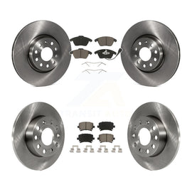 [Front+Rear] 2008 Audi A3 Quattro Premium OE Brake Rotors & Ceramic Pads Kit For Max Braking