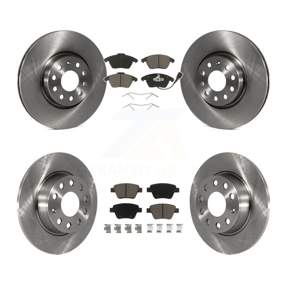 Front Rear Disc Brake Rotors And Ceramic Pads Kit For Volkswagen Beetle GTI