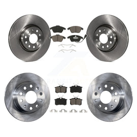 Front Rear Disc Brake Rotors And Ceramic Pads Kit For Volkswagen Jetta Beetle