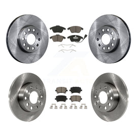 [Front+Rear] 2006-2009 Volkswagen Rabbit Premium OE Brake Rotors & Ceramic Pads Kit For Max Braking