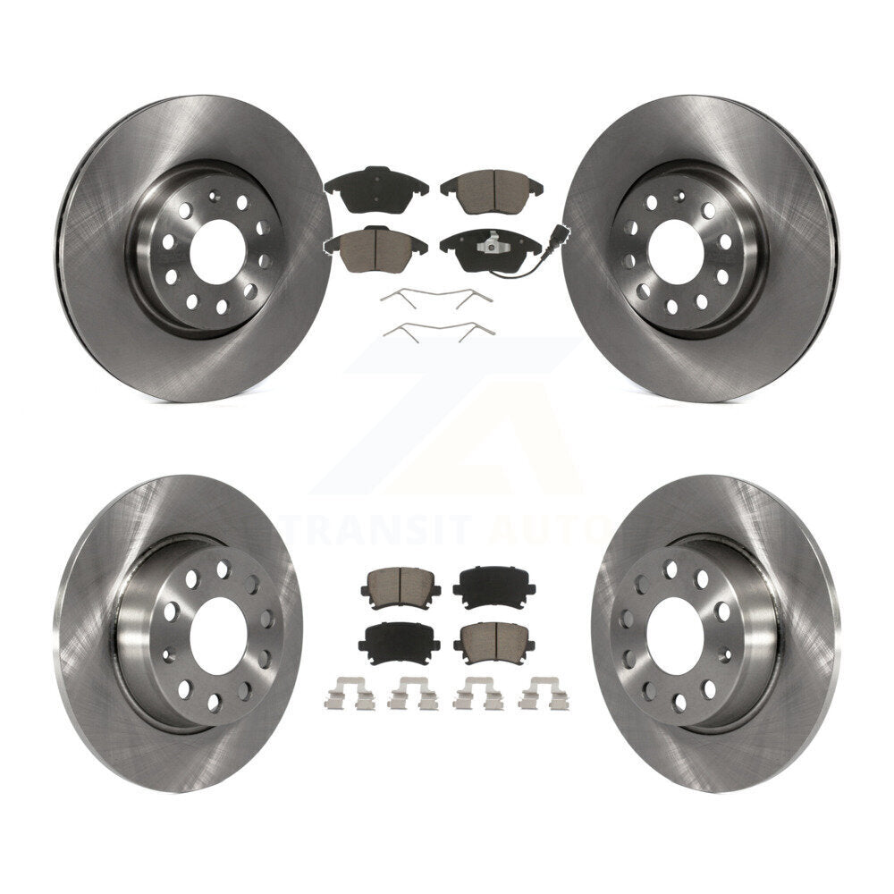 [Front+Rear] 2011 Volkswagen GTI Premium OE Brake Kit & Ceramic Pads For Max Braking