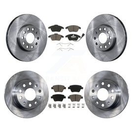 [Front+Rear] 2013 Volkswagen Beetle 2.5L Premium OE Brake Rotors & Ceramic Pads Kit For Max Braking