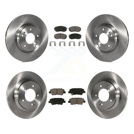 Front Rear Disc Brake Rotors And Ceramic Pads Kit For Kia Optima