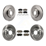 [Front+Rear] 2017-2019 Kia Soul EV Premium OE Brake Rotors & Ceramic Pads Kit For Max Braking