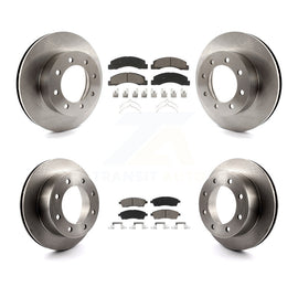 Front Rear Disc Brake Rotors And Ceramic Pads Kit For Ford F-250 Super Duty