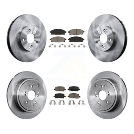 [Front+Rear] 2003-2006 Acura MDX Premium OE Brake Rotors & Ceramic Pads Kit For Max Braking