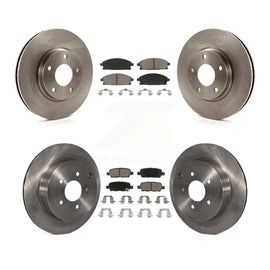 [Front+Rear] 2004-2009 Nissan Quest Premium OE Brake Rotors & Ceramic Pads Kit For Max Braking