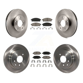 [Front+Rear] 2005-2006 Nissan X-Trail Premium OE Brake Rotors & Ceramic Pads Kit For Max Braking