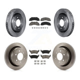 Front Rear Disc Brake Rotors And Ceramic Pads Kit For Ford F-150