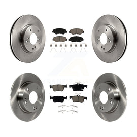 Front Rear Disc Brake Rotors And Ceramic Pads Kit For Honda Civic K8C-101157
