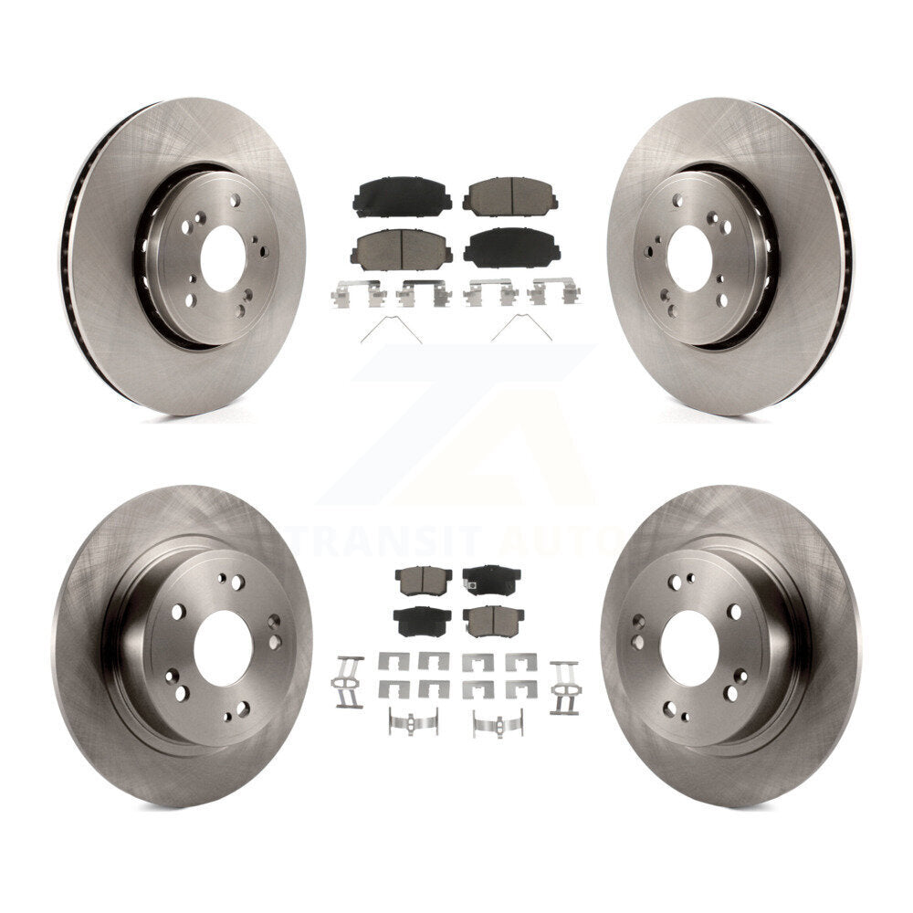 [Front+Rear] 2016 Acura ILX Premium OE Brake Rotors & Ceramic Pads Kit For Max Braking