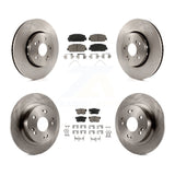 [Front+Rear] 2016 Acura ILX Premium OE Brake Rotors & Ceramic Pads Kit For Max Braking