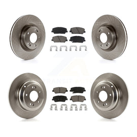 Front Rear Disc Brake Rotors And Ceramic Pads Kit For Hyundai Genesis Coupe