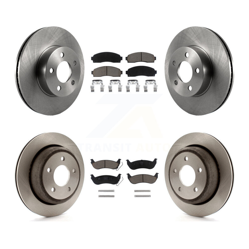 Front Rear Disc Brake Rotors And Ceramic Pads Kit For Ford Ranger Mazda B4000