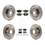 Kit de rotors de frein à disque avant et arrière et plaquettes en céramique pour Fiat 500L 2014-2020 