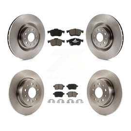 [Front+Rear] 2014-2020 Fiat 500L Premium OE Brake Rotors & Ceramic Pads Kit For Max Braking