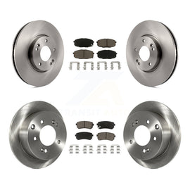 Front Rear Disc Brake Rotors And Ceramic Pads Kit For Kia Forte Koup Forte5