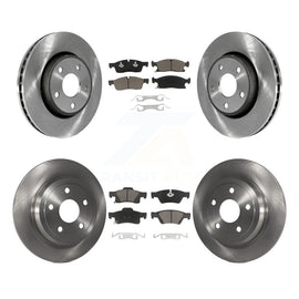 Kit de rotors de frein à disque avant et arrière et plaquettes en céramique pour Dodge Durango 