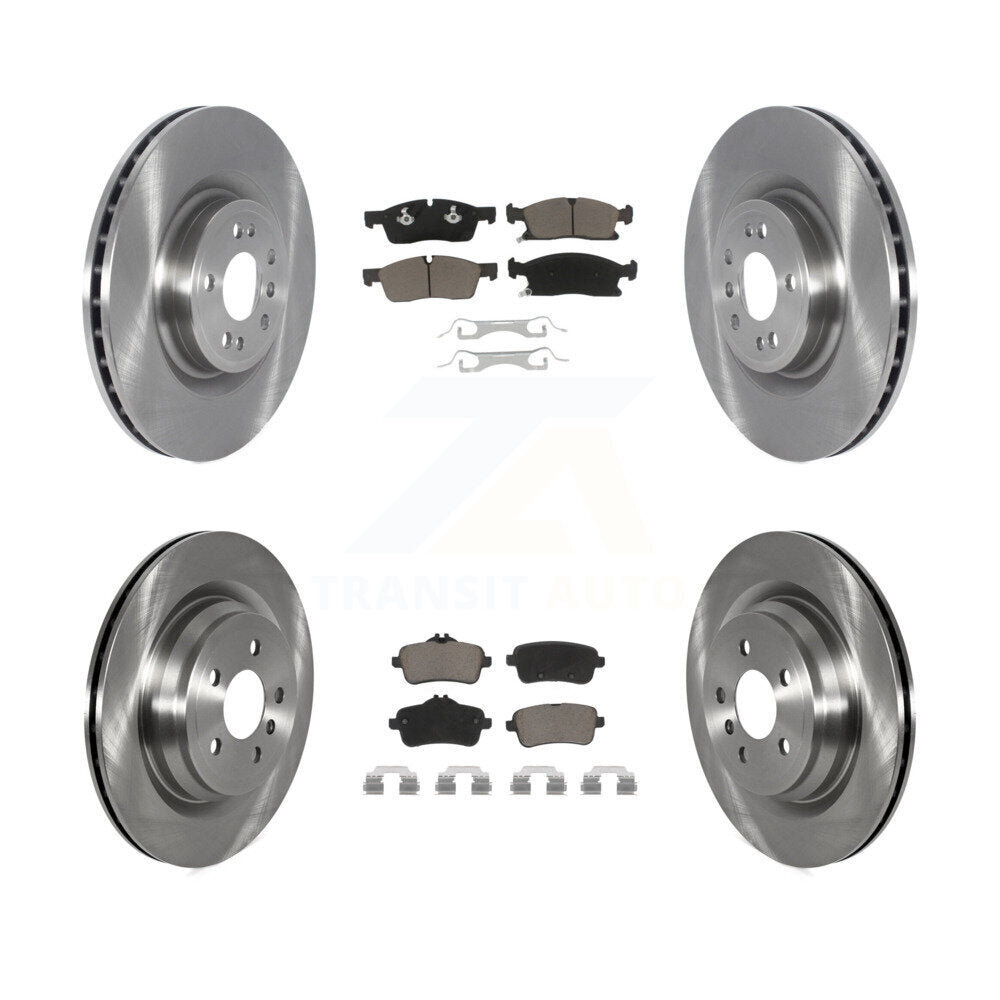 Front Rear Disc Brake Rotors And Ceramic Pads Kit For Mercedes-Benz GLE400