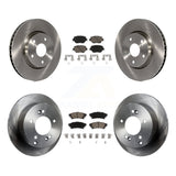 Front Rear Disc Brake Rotors And Ceramic Pads Kit For Lexus IS250