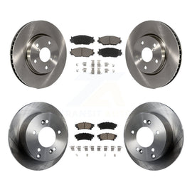 [Front+Rear] 2014-2015 Lexus IS250 Base with RWD Premium OE Brake Rotors & Ceramic Pads Kit For Max Braking