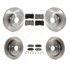 Charger l'image dans la galerie, Kit de rotors de frein à disque avant et arrière et plaquettes en céramique pour Cadillac CTS 