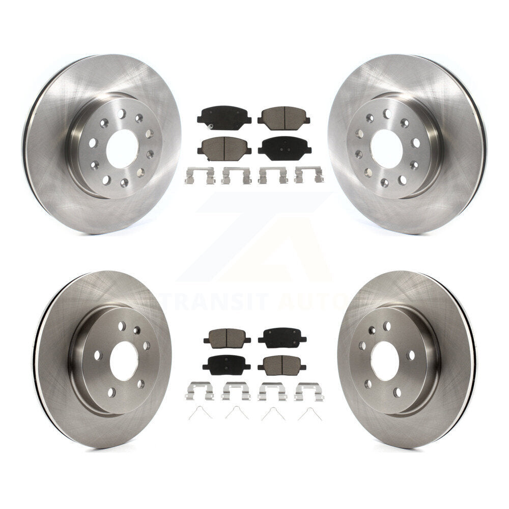 Front Rear Disc Brake Rotors And Ceramic Pads Kit For Chevrolet Camaro