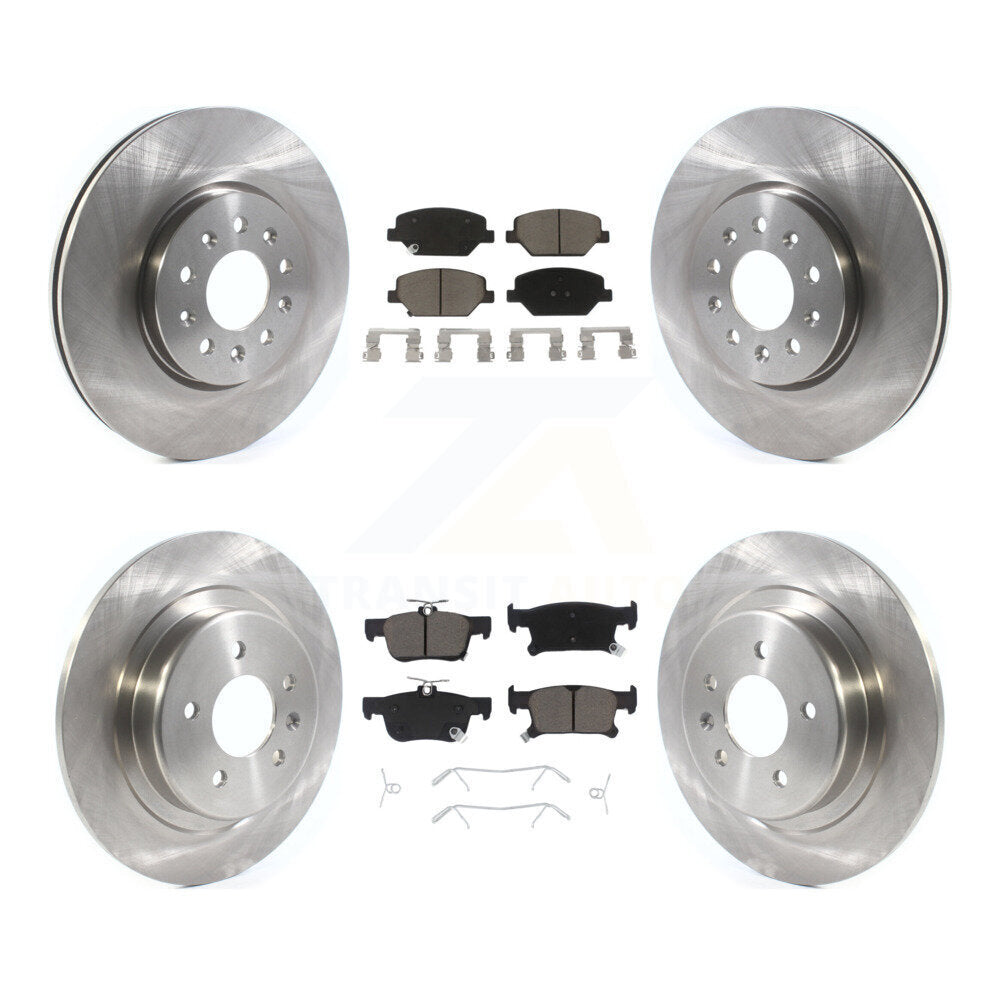 Front Rear Disc Brake Rotors And Ceramic Pads Kit For Buick Envision