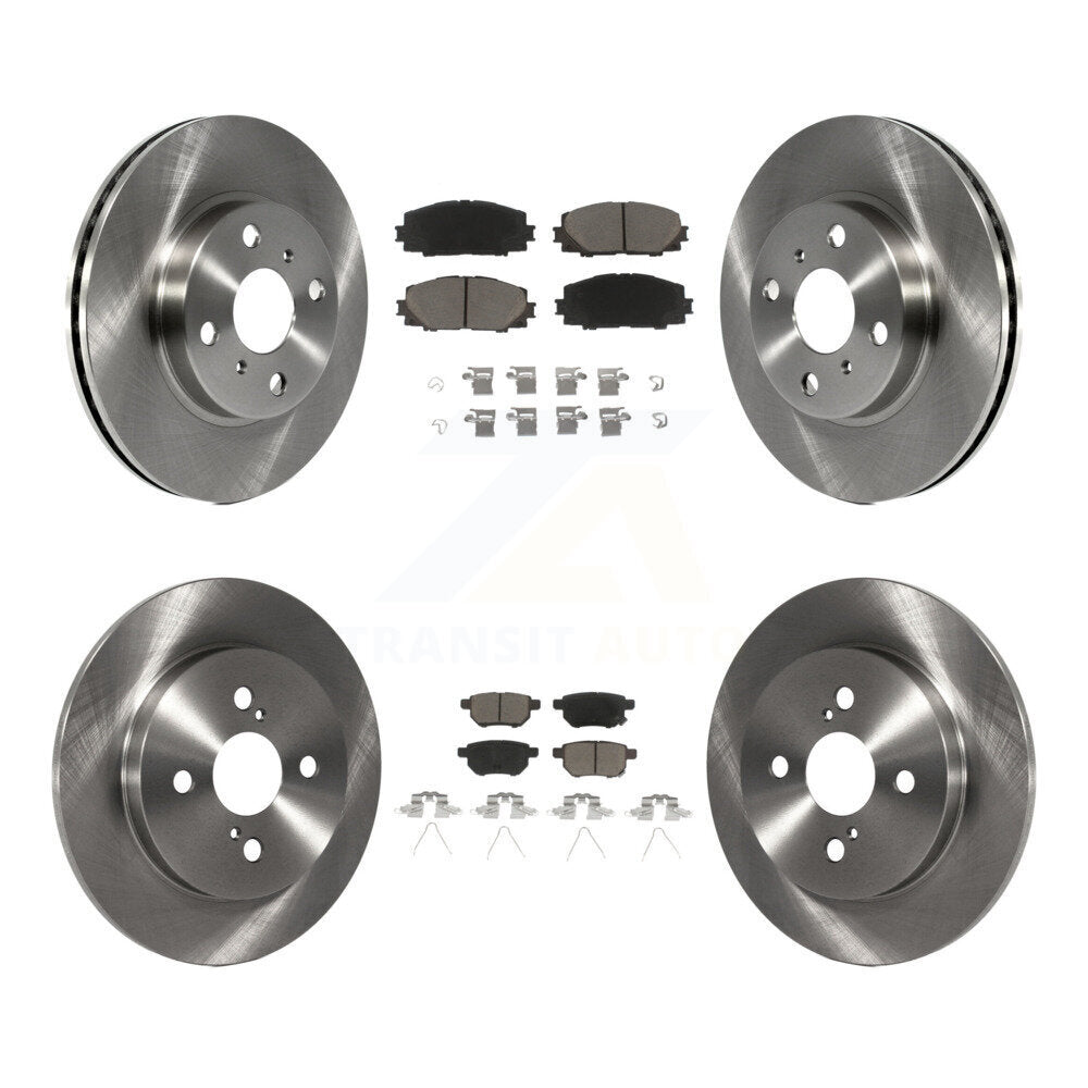 [Front+Rear] 2012-2013 Toyota Yaris L LE Premium OE Brake Kit & Ceramic Pads For Max Braking