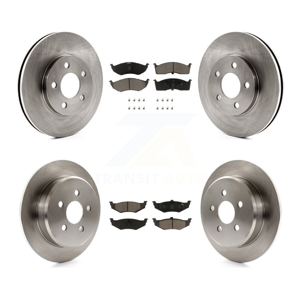 Front Rear Disc Brake Rotor And Ceramic Pad Kit For Neon Dodge Plymouth Chrysler