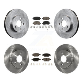 Front Rear Disc Brake Rotors And Ceramic Pads Kit For Pontiac G5