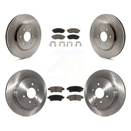 Front Rear Disc Brake Rotor Ceramic Pad Kit For 2008-2012 Nissan Pathfinder 5.6L