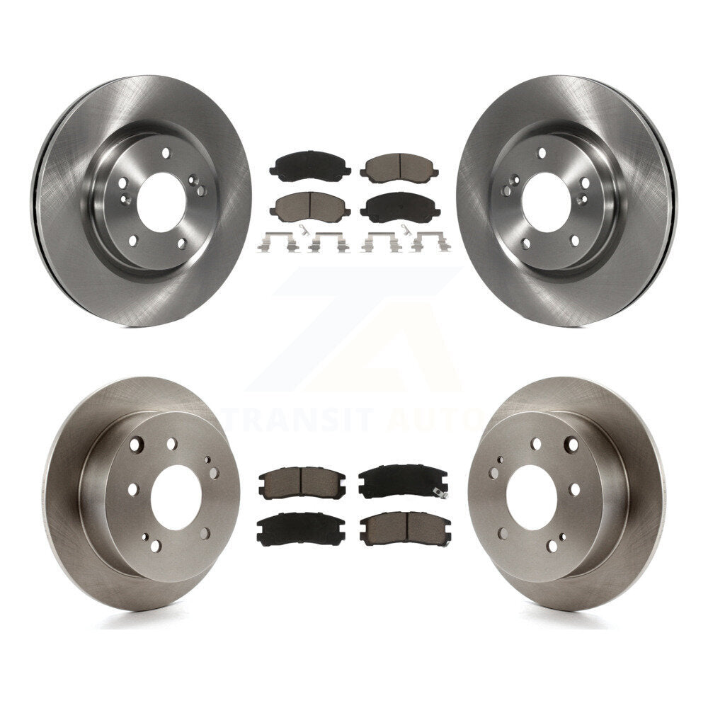 Front Rear Disc Brake Rotors And Ceramic Pads Kit For Mitsubishi Galant Eclipse