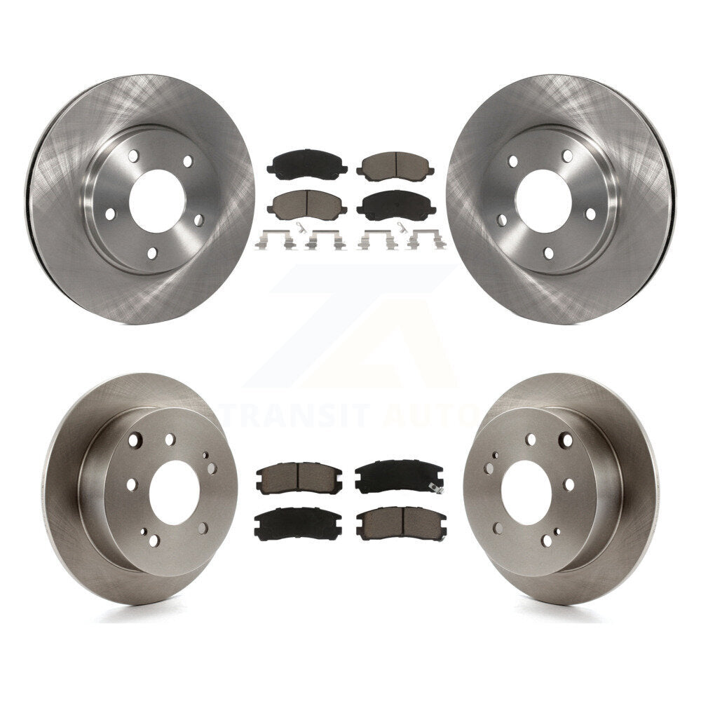 [Front+Rear] 2004-2006 Mitsubishi Galant 2.4L Premium OE Brake Rotors & Ceramic Pads Kit For Max Braking