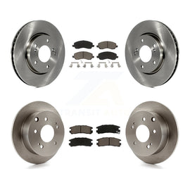 Front Rear Disc Brake Rotors And Ceramic Pads Kit For Mitsubishi Galant