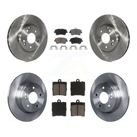 Front Rear Disc Brake Rotors And Ceramic Pad Kit For Mercedes-Benz SLK280 SLK300