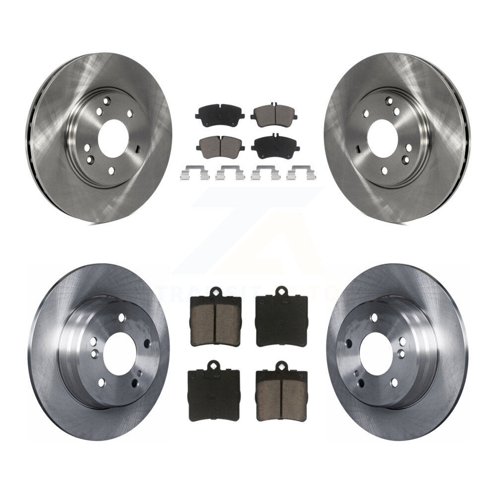 Front Rear Disc Brake Rotors And Ceramic Pad Kit For Mercedes-Benz SLK280 SLK300