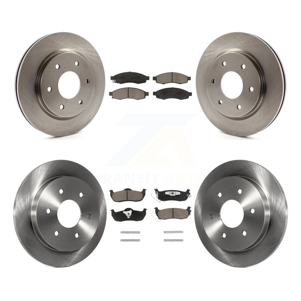 Front Rear Brake Rotor And Ceramic Pad Kit For Nissan TITAN Armada INFINITI QX56