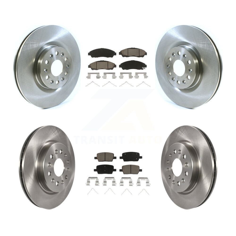 Front Rear Disc Brake Rotor & Ceramic Pad Kit For Cadillac XT5 Buick Enclave XT6