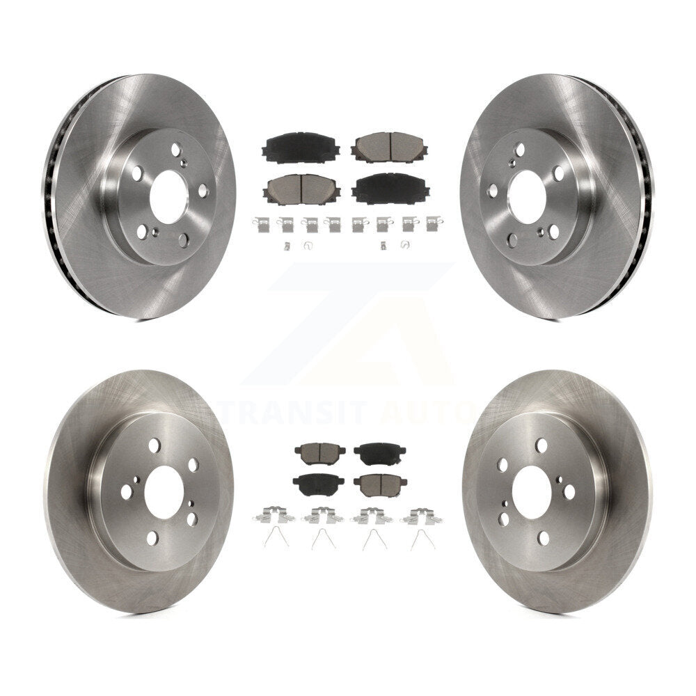 Front Rear Brake Rotor And Ceramic Pad Kit For Toyota Prius Lexus CT200h Plug-In